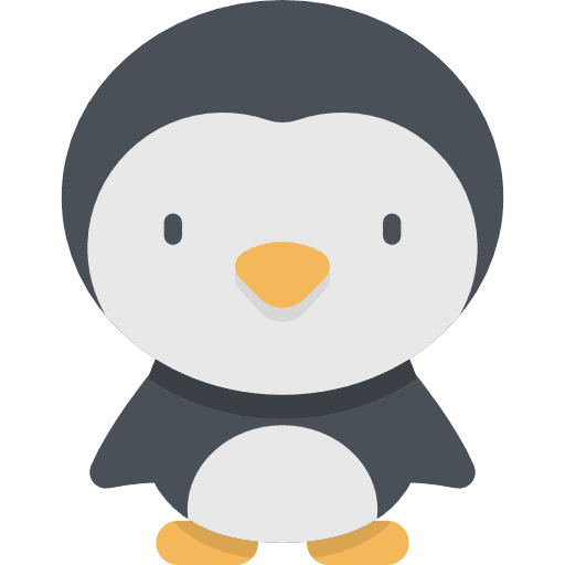 Penguin animals kawaii wild life icon