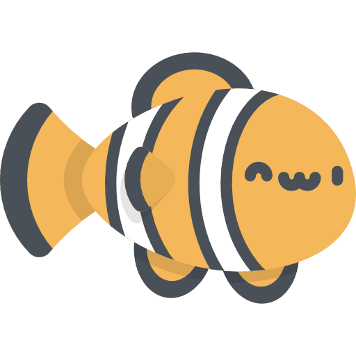 Clown fish aquarium sea life aquatic icon