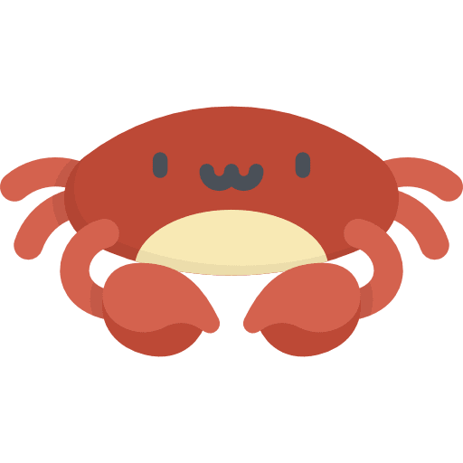 Crab zoo crab animal icon