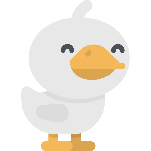 Duck duck animal bird icon
