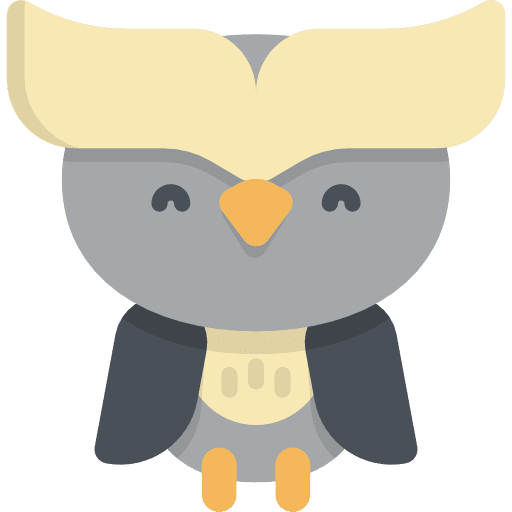 Owl owl kawaii animals icon