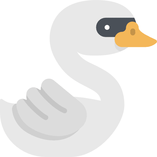 Swan kawaii animals animal kingdom icon