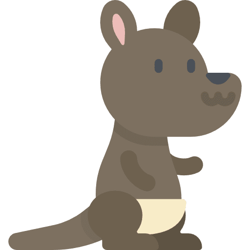 Kangaroo kawaii animal animal kingdom icon