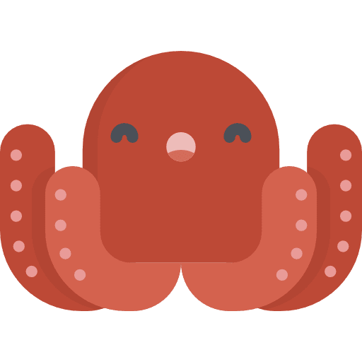 Octopus sea life animal kingdom aquatic icon