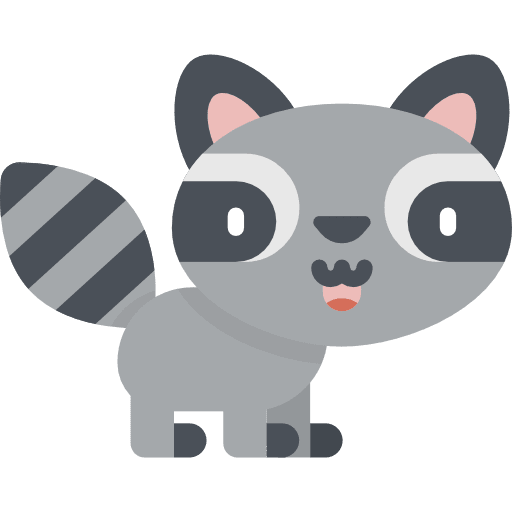 Racoon animals animal kingdom wild life icon