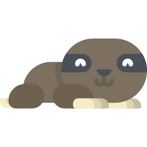 Sloth mammal kawaii america icon