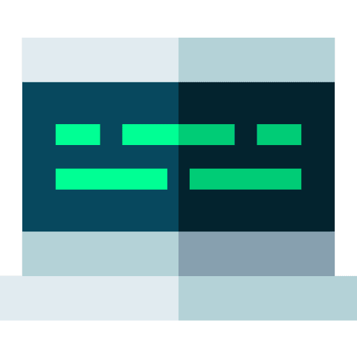 Code interface business and finance developer icon Code interface business and finance developer icon