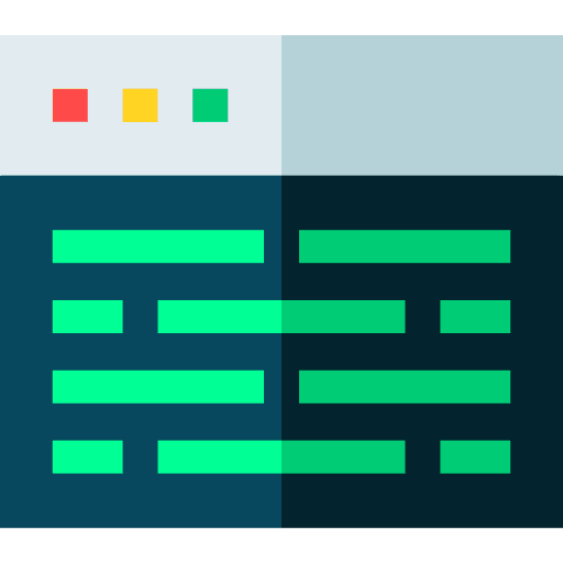 Code interface developer web icon