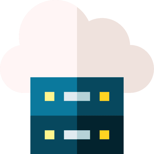 Server computer multimedia cloud computing icon Server computer multimedia cloud computing icon