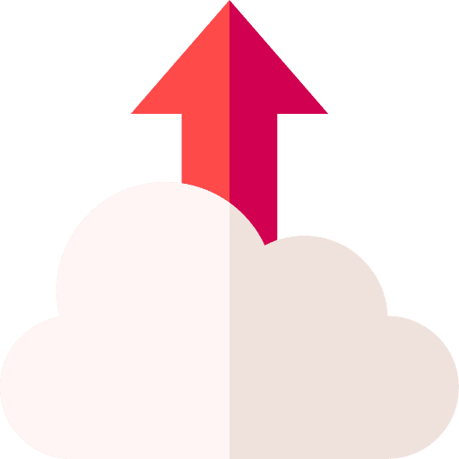 Upload interface cloud computer icon Upload interface cloud computer icon