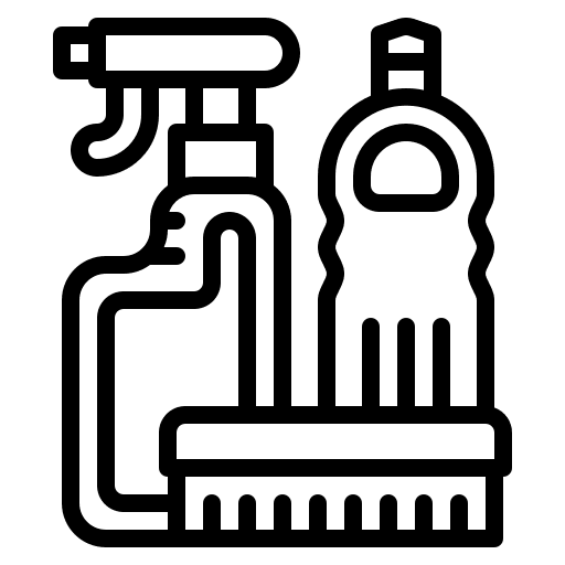 Cleaning products clean housework housekeeping icon Cleaning products clean housework housekeeping icon