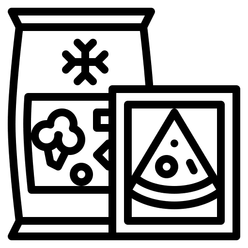 Frozen goods supermarket grocery vegetables icon Frozen goods supermarket grocery vegetables icon