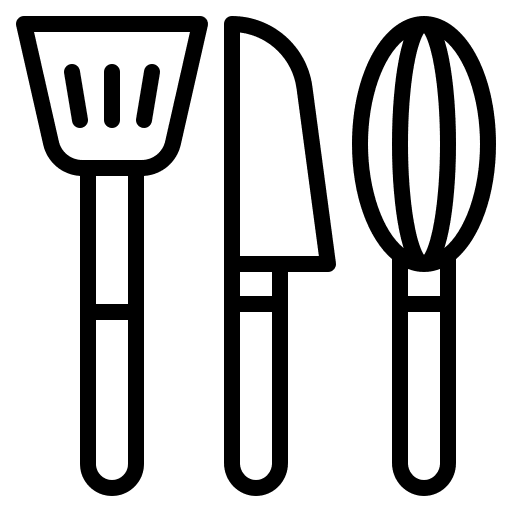 Kitchen tools food and restaurant furniture and household cooking icon Kitchen tools food and restaurant furniture and household cooking icon