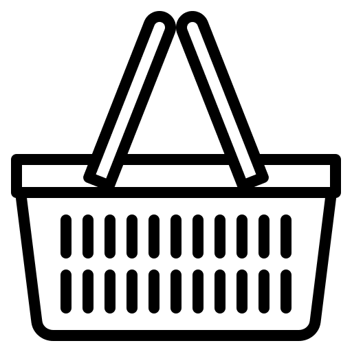 Basket supermarket commerce shopper icon Basket supermarket commerce shopper icon