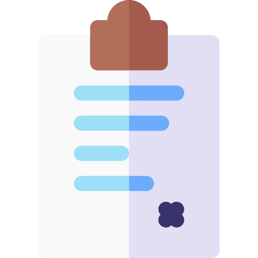 Medical report approve clipboard diagnosis icon