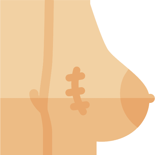 Scar healthcare and medical woman surgery icon