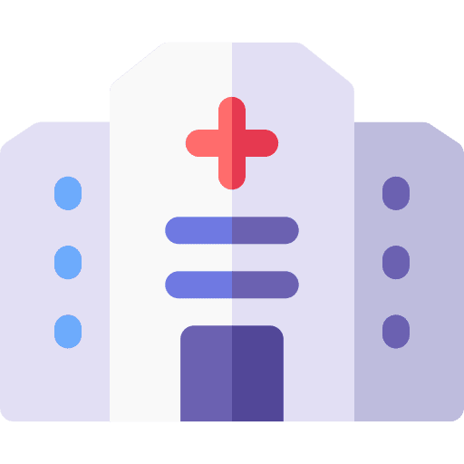 Hospital building health clinic urban icon