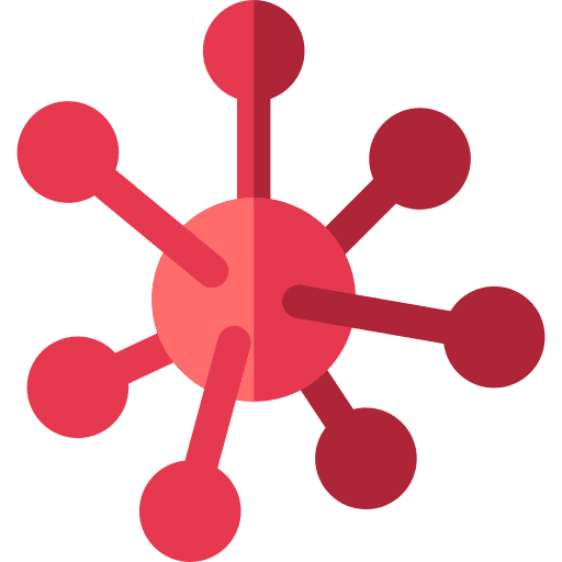 Virus infection healthcare and medical bacteria icon