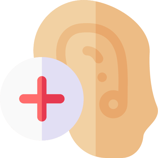 Ear anatomy listen ear icon