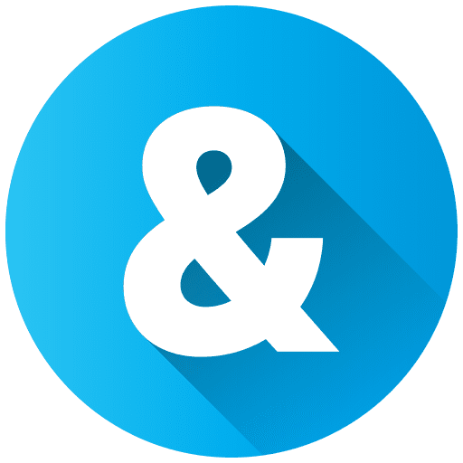 Ampersand and education ampersand icon