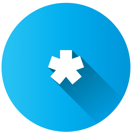 Asterisk asterisk math shapes and symbols icon