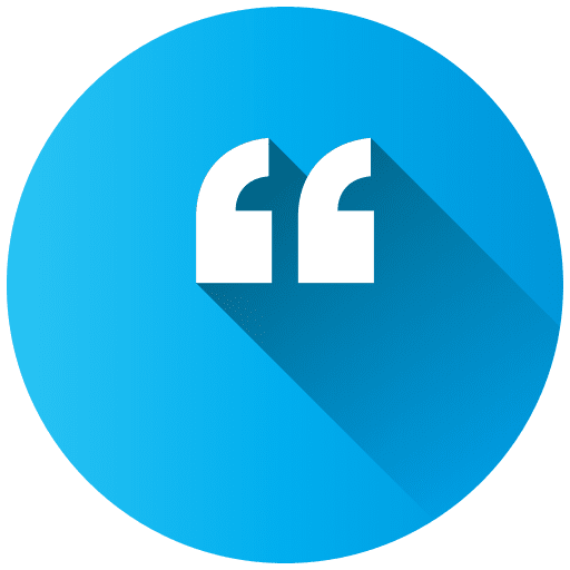 Left quotes ui double quotes punctuation icon