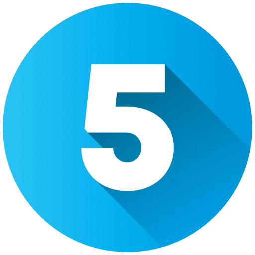 Number 5 ui shapes and symbols number 5 icon