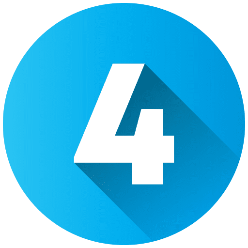 Number four number four character ui icon