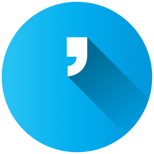 Right quote punctuation character shapes and symbols icon