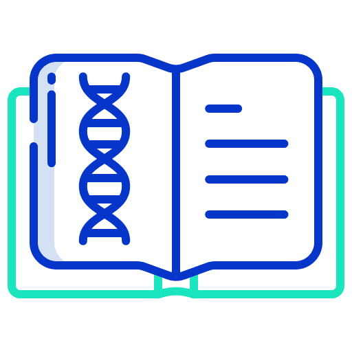 Book healthcare and medical research health icon