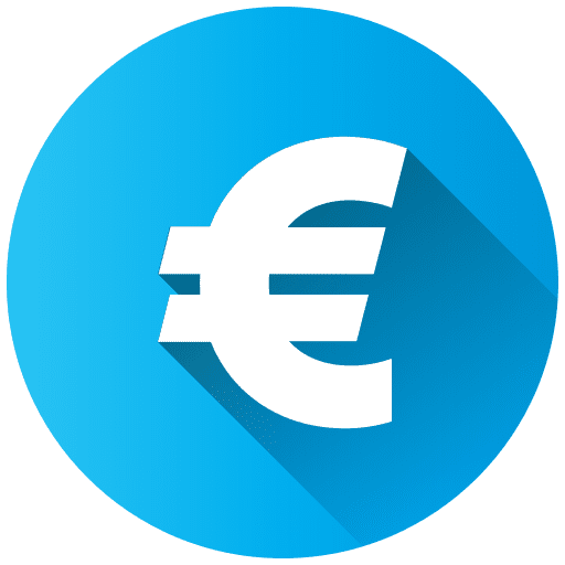 Euro symbol ui finance business and finance icon