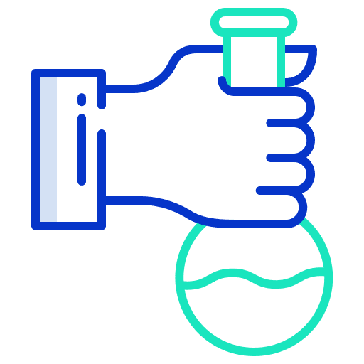 Experiments flask test tube lab icon