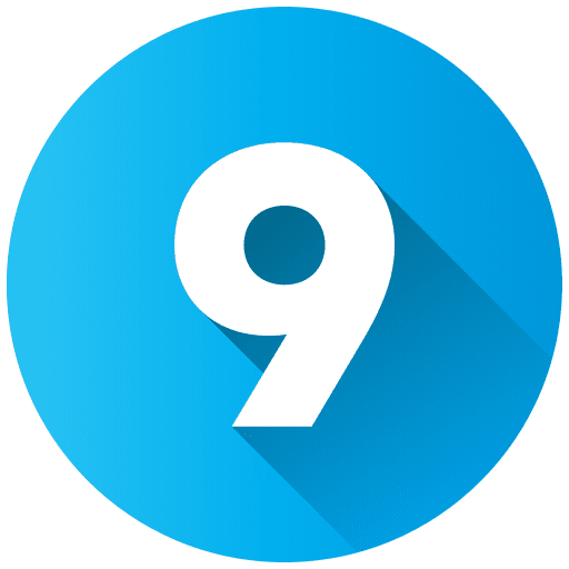 Number 9 ui mathematics symbol number 9 icon