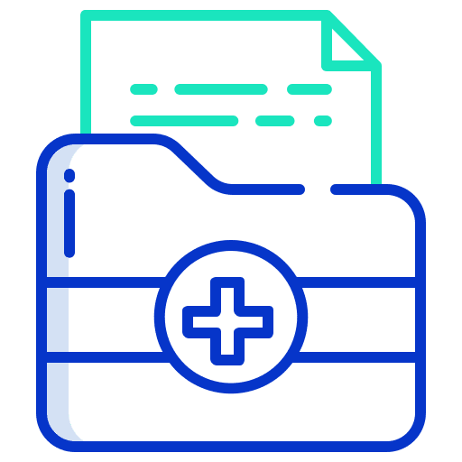 Folder doctor report medical folder icon Folder doctor report medical folder icon