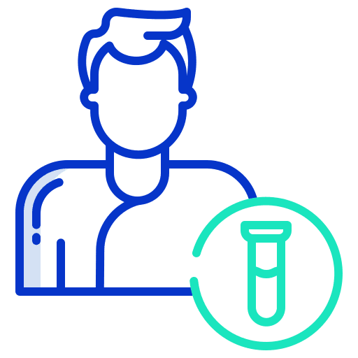 Lab people bottle education icon Lab people bottle education icon