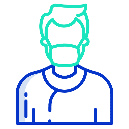 Man mask healthcare and medical medical icon Man mask healthcare and medical medical icon