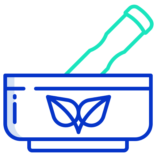 Mortar health antidote herbs icon Mortar health antidote herbs icon