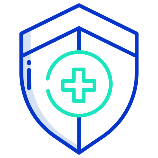 Shield healthcare and medical protected medical insurance icon Shield healthcare and medical protected medical insurance icon
