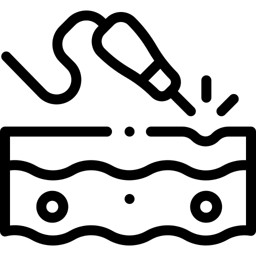 Laser beauty removal depilation icon