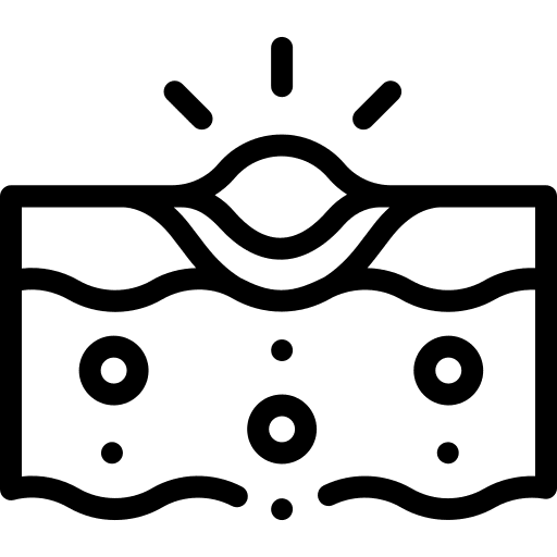 Pimple epidermis healthcare and medical skin icon