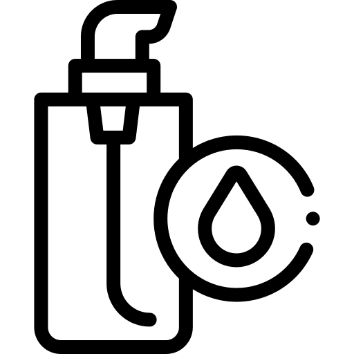 Face cleanser cleaning face liquid soap icon