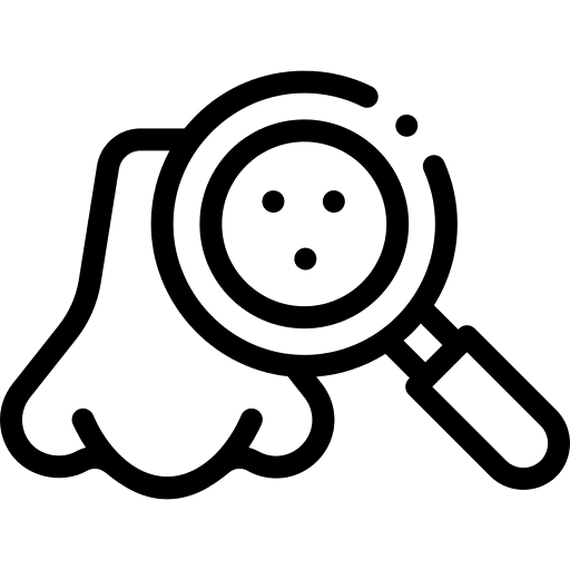 Blackhead dermathology blackhead nose icon