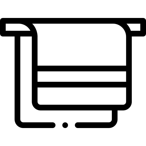 Towel clean bathroom housework icon