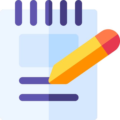 Notebook office material school material write icon