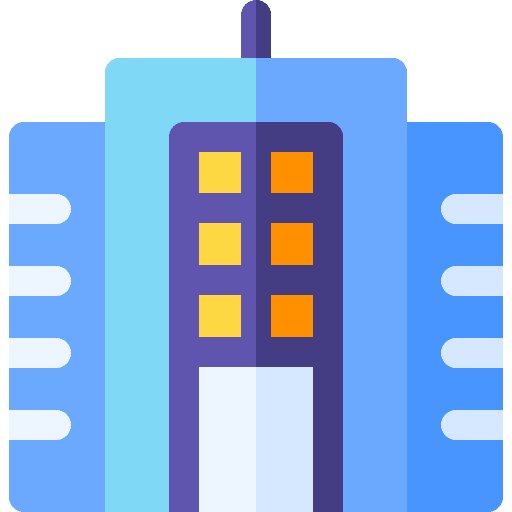 Office corporation architecture and city enterprise icon