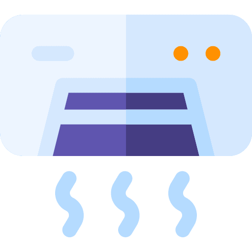 Air conditioner technology machine refreshing icon