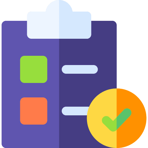 Clipboard tick list clipboard icon