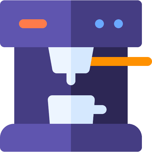 Coffee machine electronics mug food and restaurant icon