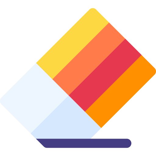 Eraser office material eraser school material icon