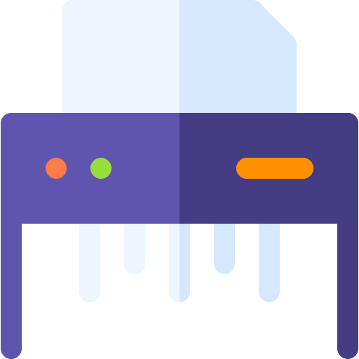 Paper shredder document shred paper shredder icon